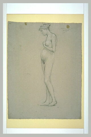 Femme enceinte, nue