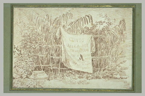 Linge séchant sur une barrière de roseaux, image 2/2