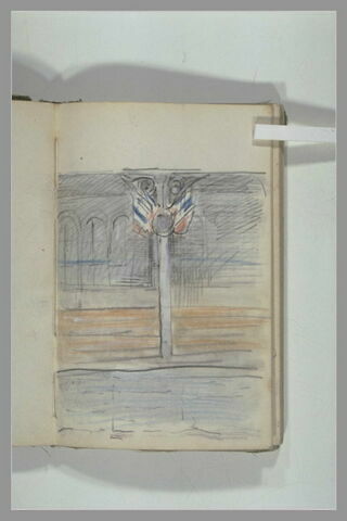 Tribune pavoisée
