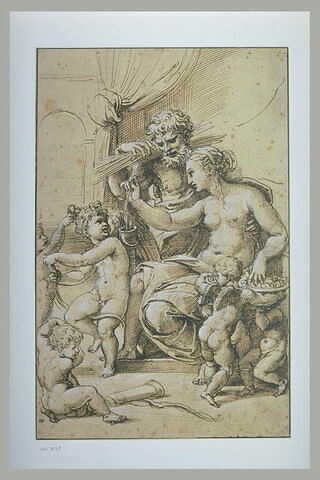 Vénus, Vulcain, l'Amour et cinq putti