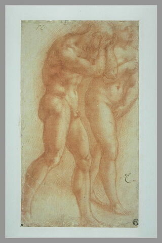 Adam et Eve chassés du Paradis et marchant, image 2/2