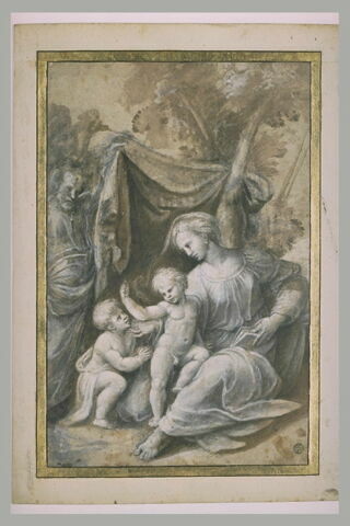 La Sainte Famille avec le petit saint Jean, dans un paysage, image 2/2