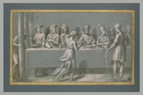 Scène de banquet antique, image 2/2