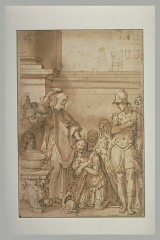 Baptême du centenier Corneille et de ses enfants par saint Pierre, image 2/2