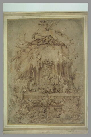 Projet de fontaine avec Persée tuant Méduse ; Pégase, image 2/2