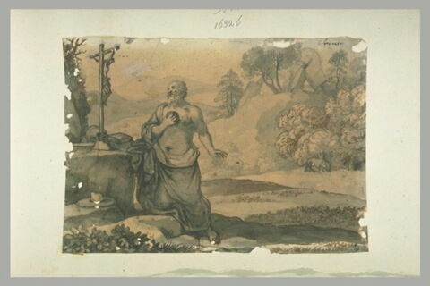 Saint Jérôme pénitent dans un paysage, image 2/2