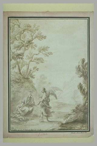 Agar et Ismaël dans le désert, consolés par un ange, image 2/2