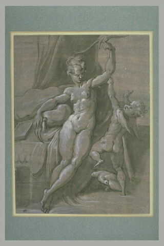 L'Amour cherchant à prendre l'arc que tient Vénus hors de sa portée, image 2/2