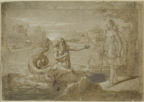 Glaucus et la nymphe Scylla