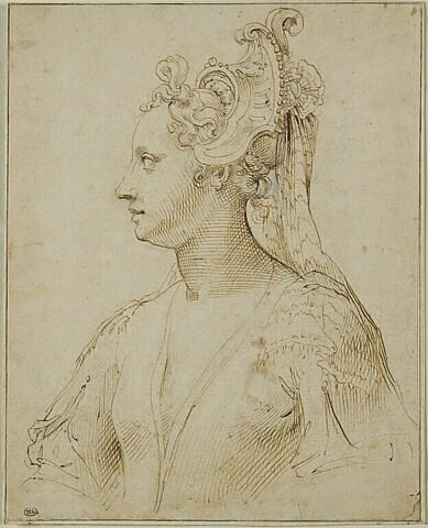 Femme en buste de profil