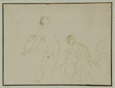 Croquis de trois figures