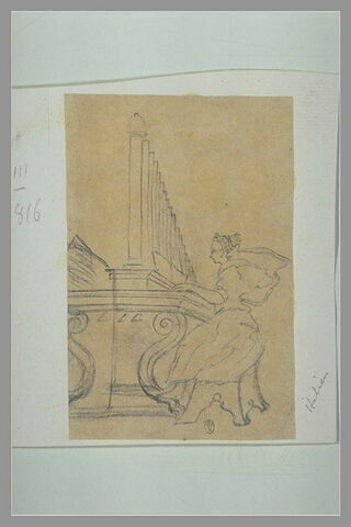 Une femme jouant de l'orgue