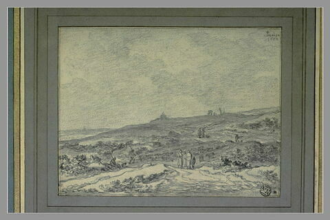 Vaste paysage avec troupeau et figures, image 2/3