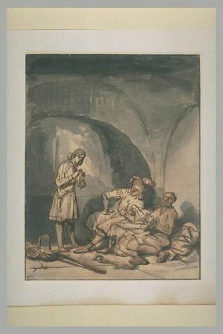 Joseph en prison, expliquant les songes du grand panetier et de l'échanson, image 2/2