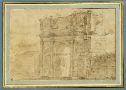 L'arc de triomphe de Constantin, à Rome