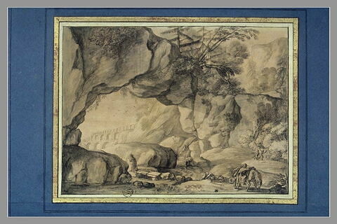 Paysage rocheux avec la parabole du Bon Samaritain, image 2/3