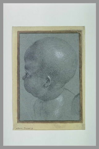 Tête d'enfant, de trois quarts, de derrière, image 2/2