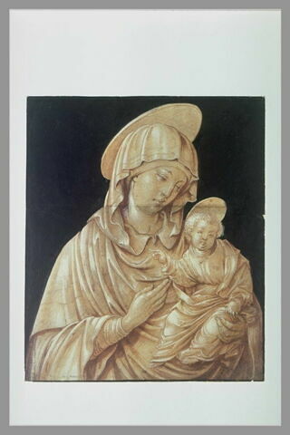 La Vierge assise, tenant l'Enfant Jésus, image 2/2