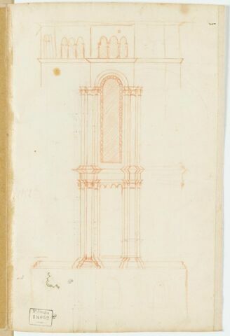 Elévation de la partie centrale de l'abside