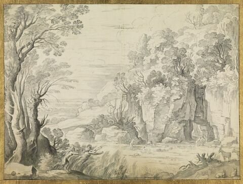 Paysage avec Pan poursuivant Syrinx