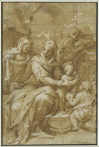 La Sainte Famille avec sainte Anne et le petit saint Jean, image 2/2