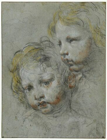 Deux têtes d'enfants