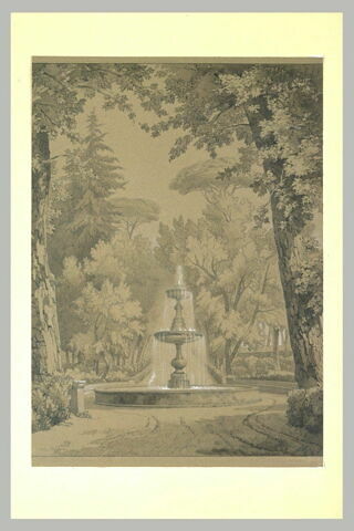 Fontaine à la villa Borghèse, image 2/2