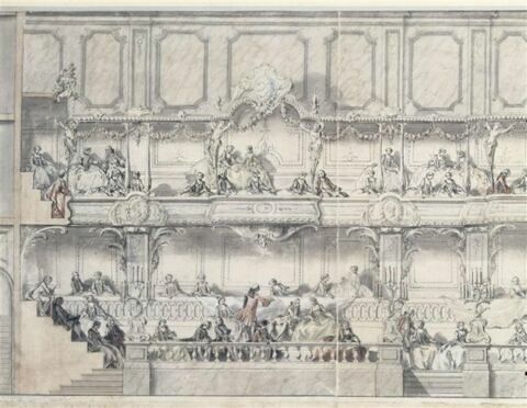 Projet de décoration pour la salle de spectacle de Versailles, image 2/4