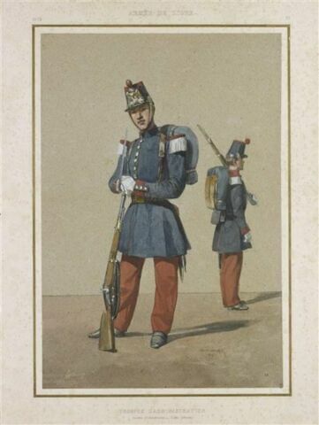 Troupes d'administration ; ouvrier et soldat infirmier