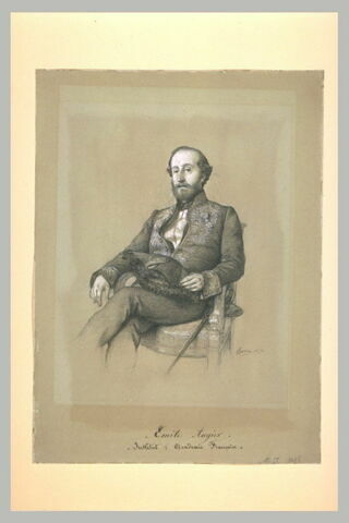 Portrait d'Emile Augier de l'Académie Française