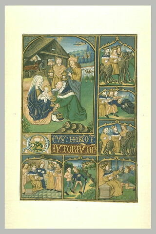 Adoration des Mages et scènes annexes