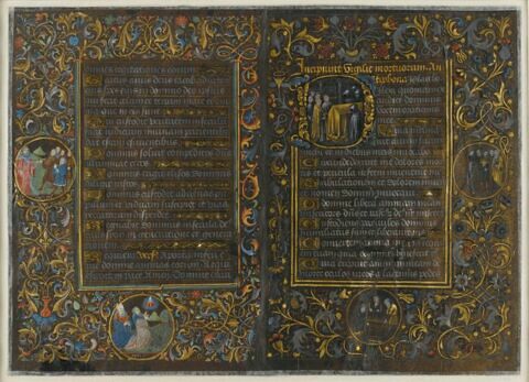 Bifeuillet du "Livre d'heures noir" de Charles le Téméraire