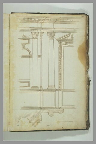 Etude d'architecture : élévation et colonne, image 2/2