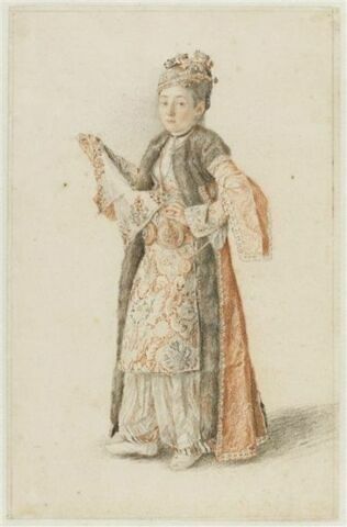 Jeune femme de Constantinople au foulard brodé