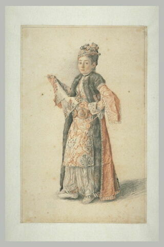 Jeune femme de Constantinople au foulard brodé, image 2/2