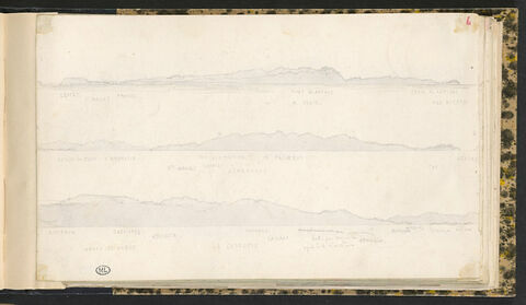 Vue d'îles ioniennes et côtes de l'Epire