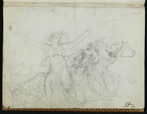 Etude pour Hersilie dans le tableau des Sabines, et autres figures, image 2/2