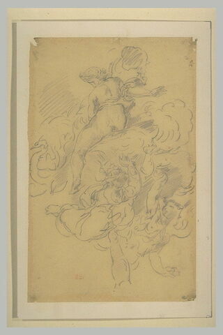 Femme sur des nuages, et personnages volant, image 2/2