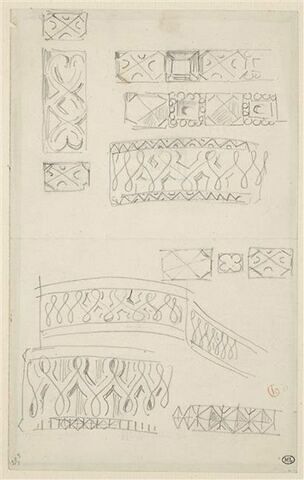 Etudes de motifs décoratifs