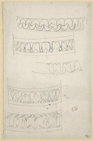 Etudes de décorations de colonnes