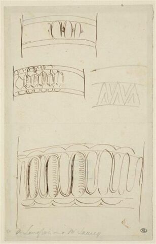 Etudes de décorations de colonnes