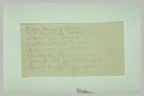 Note manuscrite, image 2/2