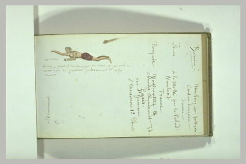 Croquis d'une figure en mouvement: un nageur, image 2/2