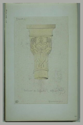 Détail de colonne relevé à l'Alhambra, image 2/2