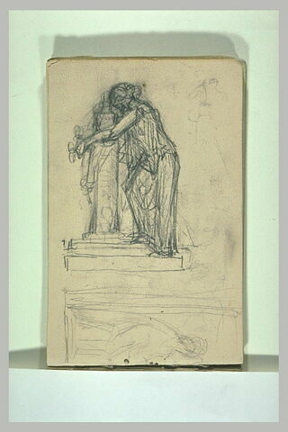 Etude d'une statue ; composition, image 3/4