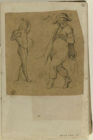 Deux figures, d'après l'antique