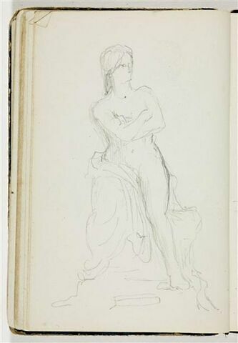 Figure assise, les bras croisés