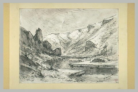 Torrent entre des montagnes