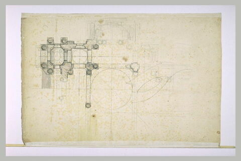 Plan partiel d'un transept d'église