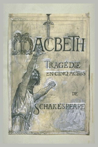 Projet de frontispice pour Macbeth